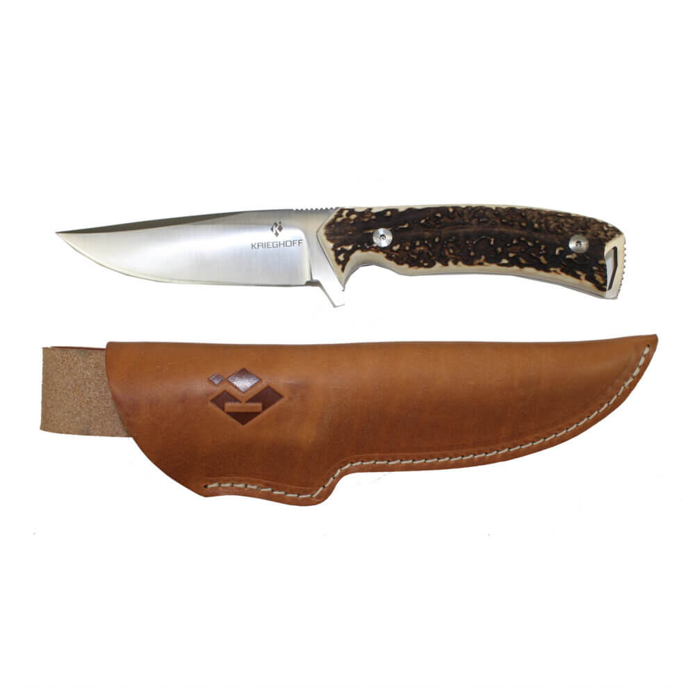 Krieghoff “Habicht” Hunting Knife by Otter, Buckhorn Handle